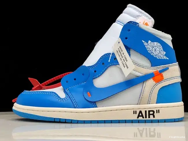 Jordan Air Powder UNC 1 Off-White Blue AQ0818-148 0430